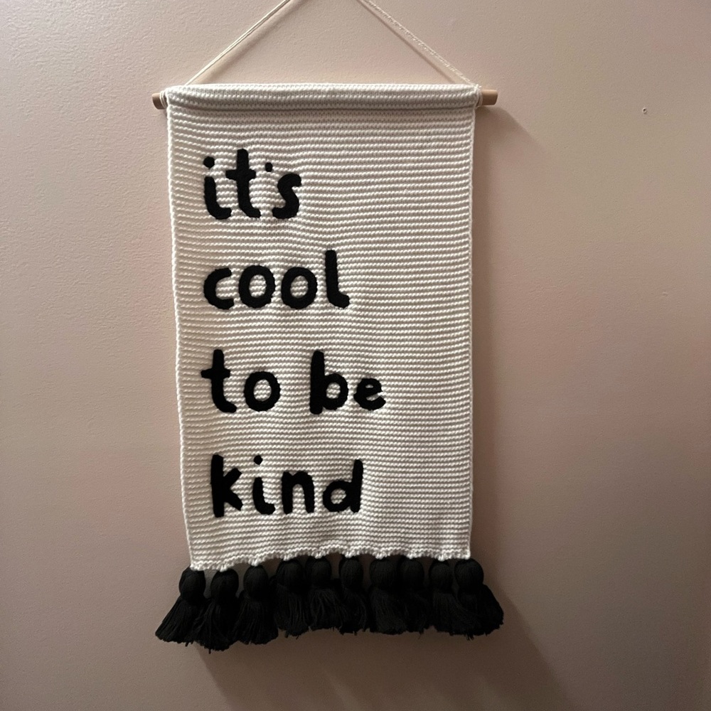 Target Black and White Inspirational Tapestry
